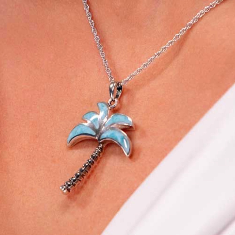 Marahlago Larimer Palm Tree Adjustable Necklace